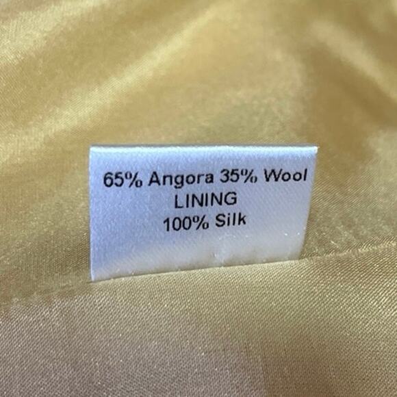 Tanya Taylor 100% Silk Women's Yellow Wool Knit Long Sleeve Coat Jacket Size 6 - Picture 4 of 4